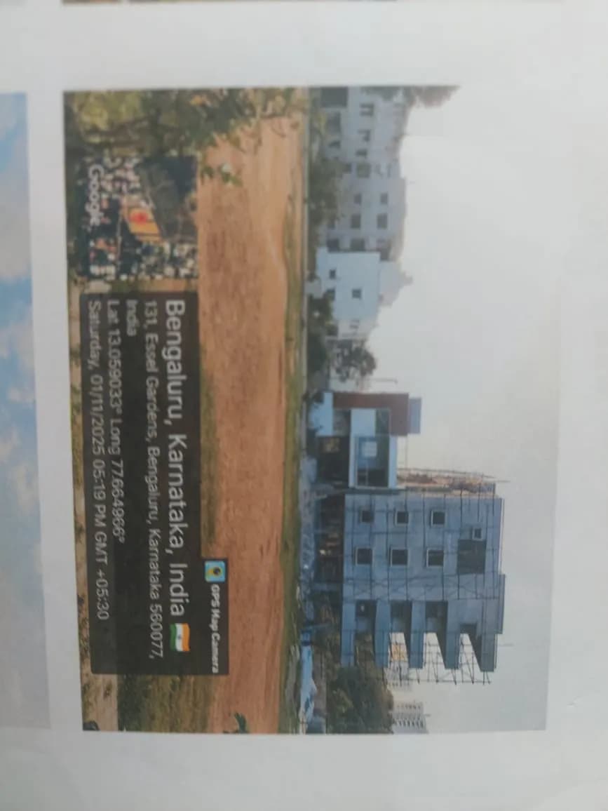 Unnathi Vaibhava: Site photo filed with Karnataka RERA