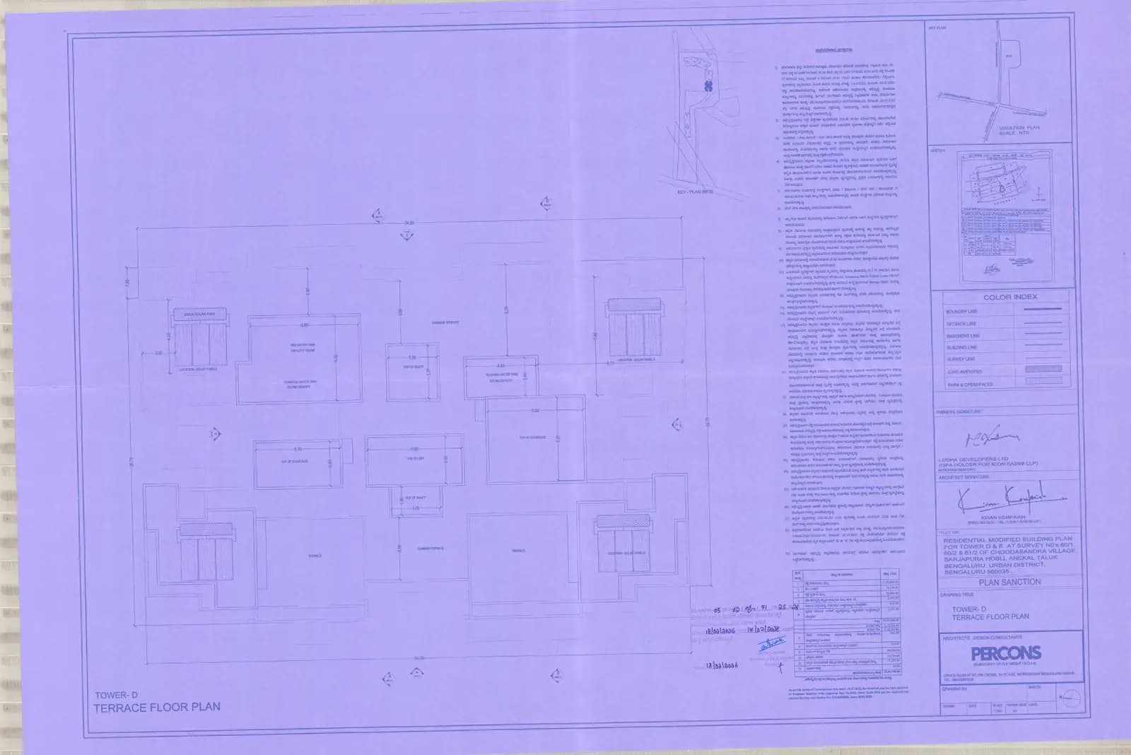 Haven: TOWER D - TERRACE FLOOR PLAN.pdf (filed with Karnataka RERA)