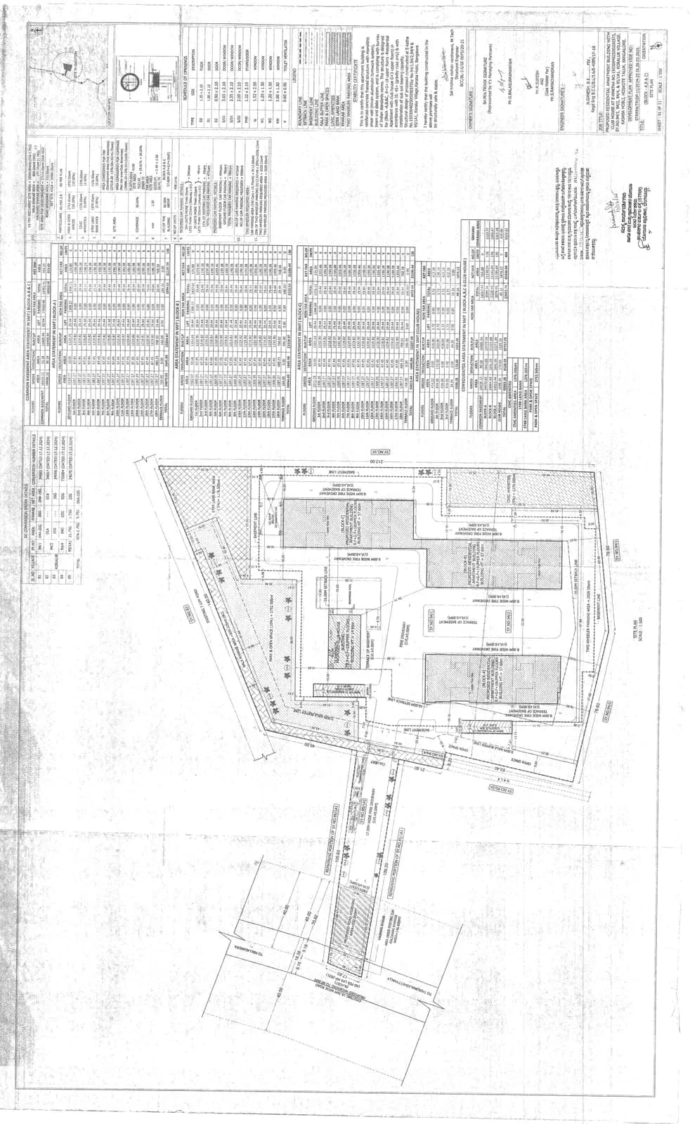 Trivik Signature: Approved Building Plan (filed with Karnataka RERA)