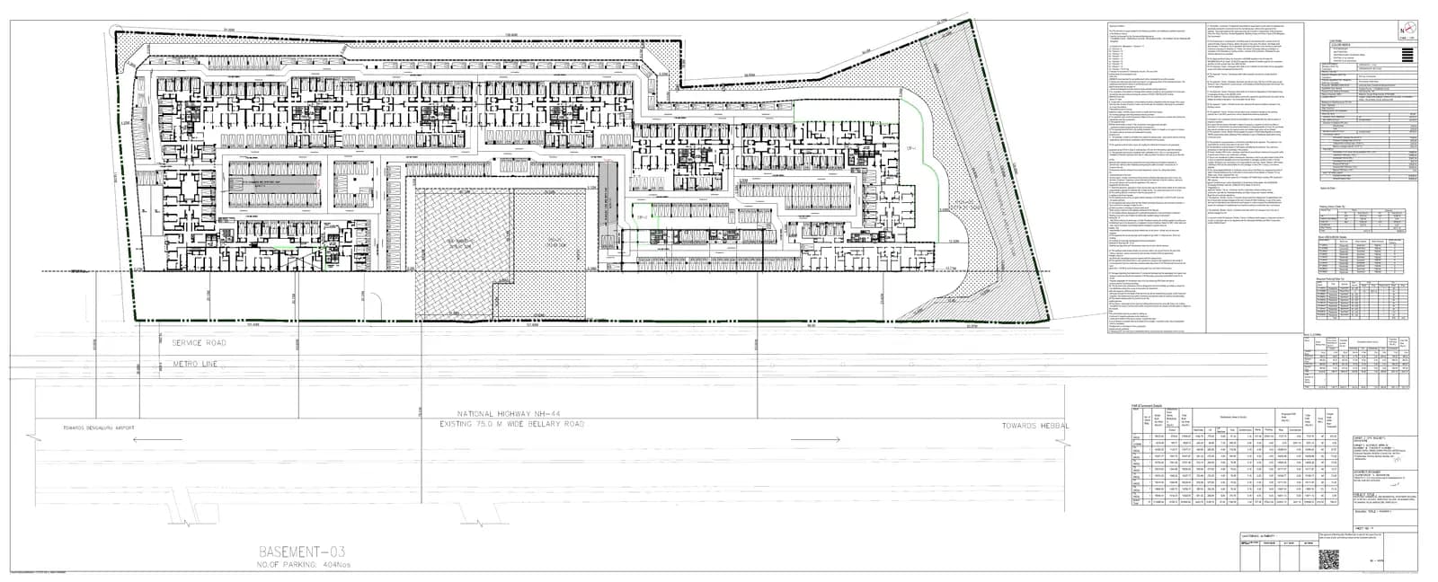 Godrej Aveline: Building Plan-5-8, page 1 (filed with Karnataka RERA)