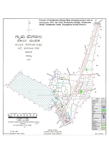 Godrej Aveline: VILLAGE MAP Demarcation.pdf (filed with Karnataka RERA)