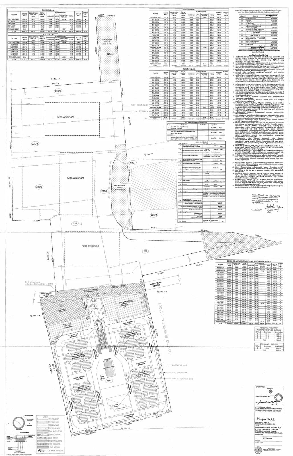 Poulomi Florique: Approved Building Plan (filed with Karnataka RERA)