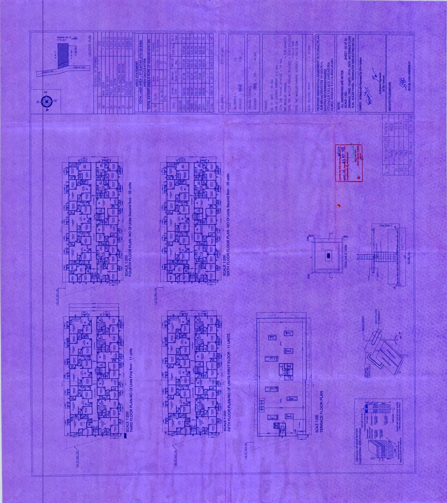 Sri Sai Samrudhi: Sanction plan 2 (filed with Karnataka RERA)