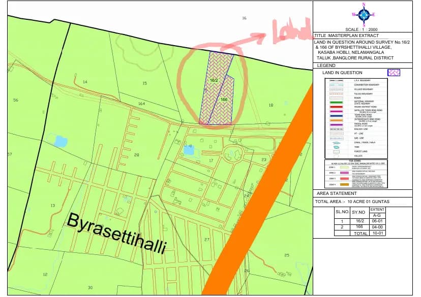 Jyothi Godhuli: Demarcation Master plan (filed with Karnataka RERA)