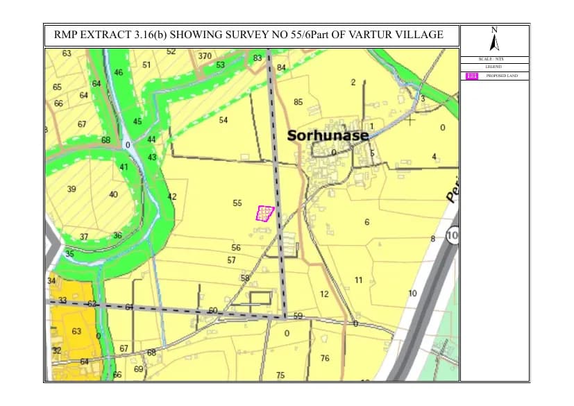 Camellia Vital: Demarcation of land on master plan (filed with Karnataka RERA)