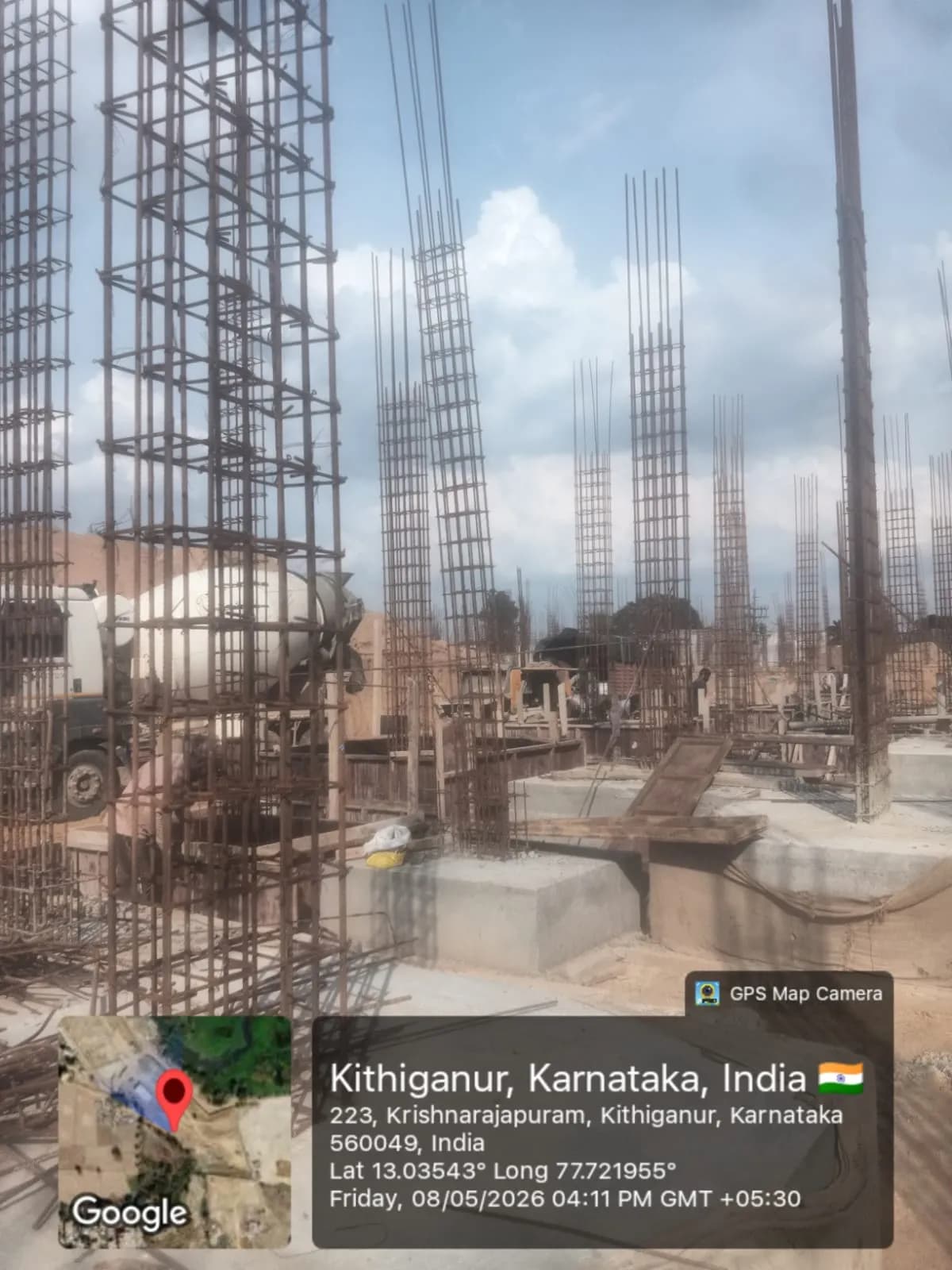 Mahaveer Crest: Site photo filed with Karnataka RERA