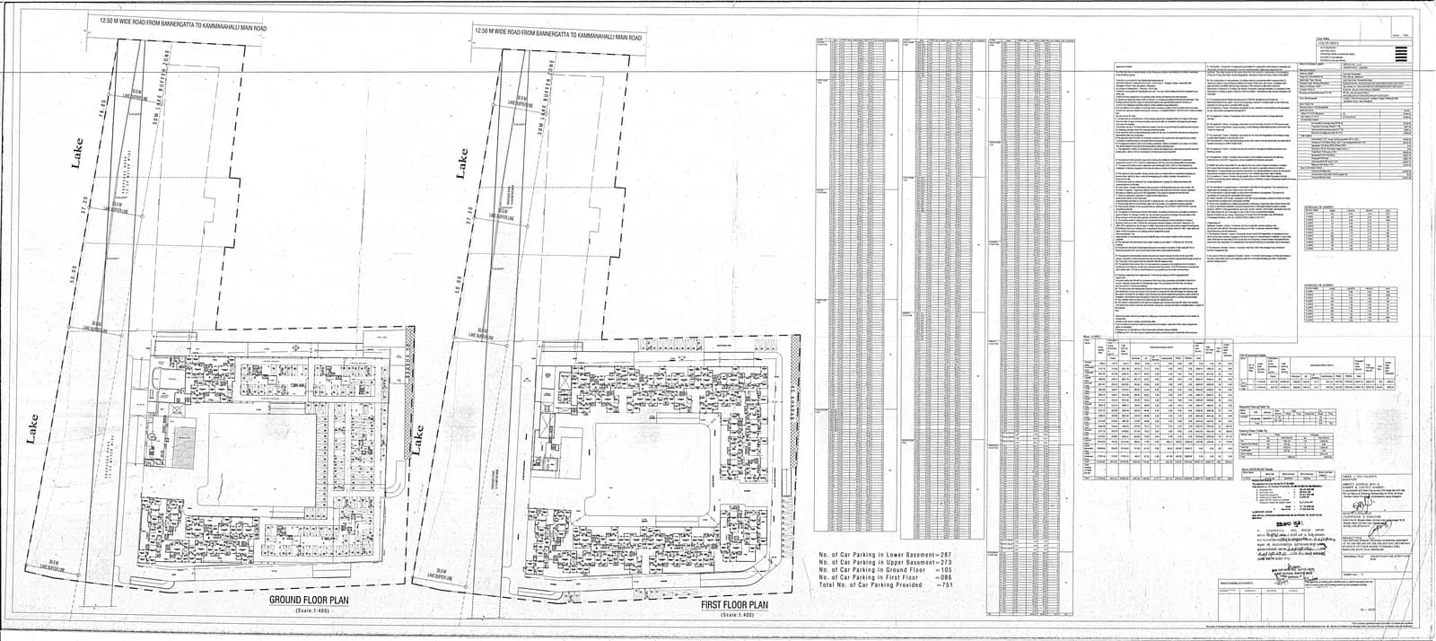 GRC Sapphire Spring: 3 Ground and 1st floor Plan.pdf (filed with Karnataka RERA)