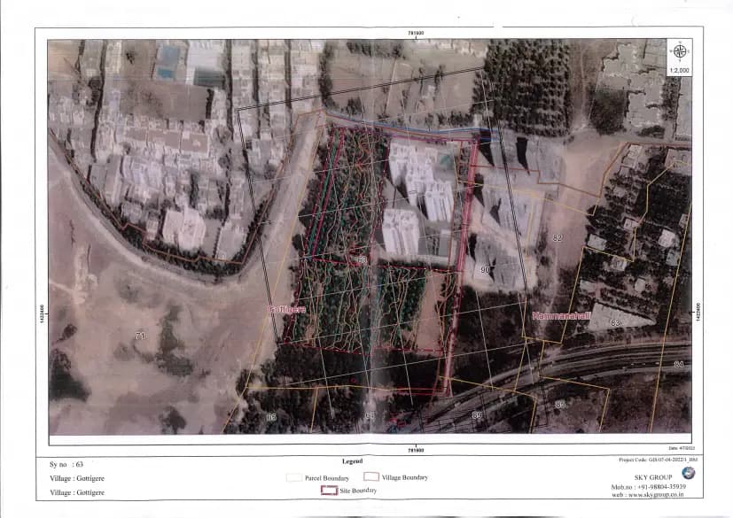 GRC Sapphire Spring: Google Map Demarcation.pdf (filed with Karnataka RERA)