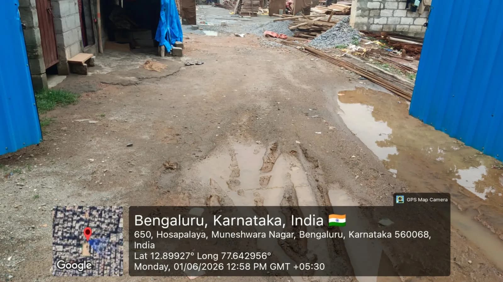 Ample Lotus: Site photo filed with Karnataka RERA