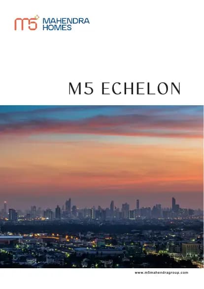 M5 Echelon: Brochure, page 1 (filed with Karnataka RERA)