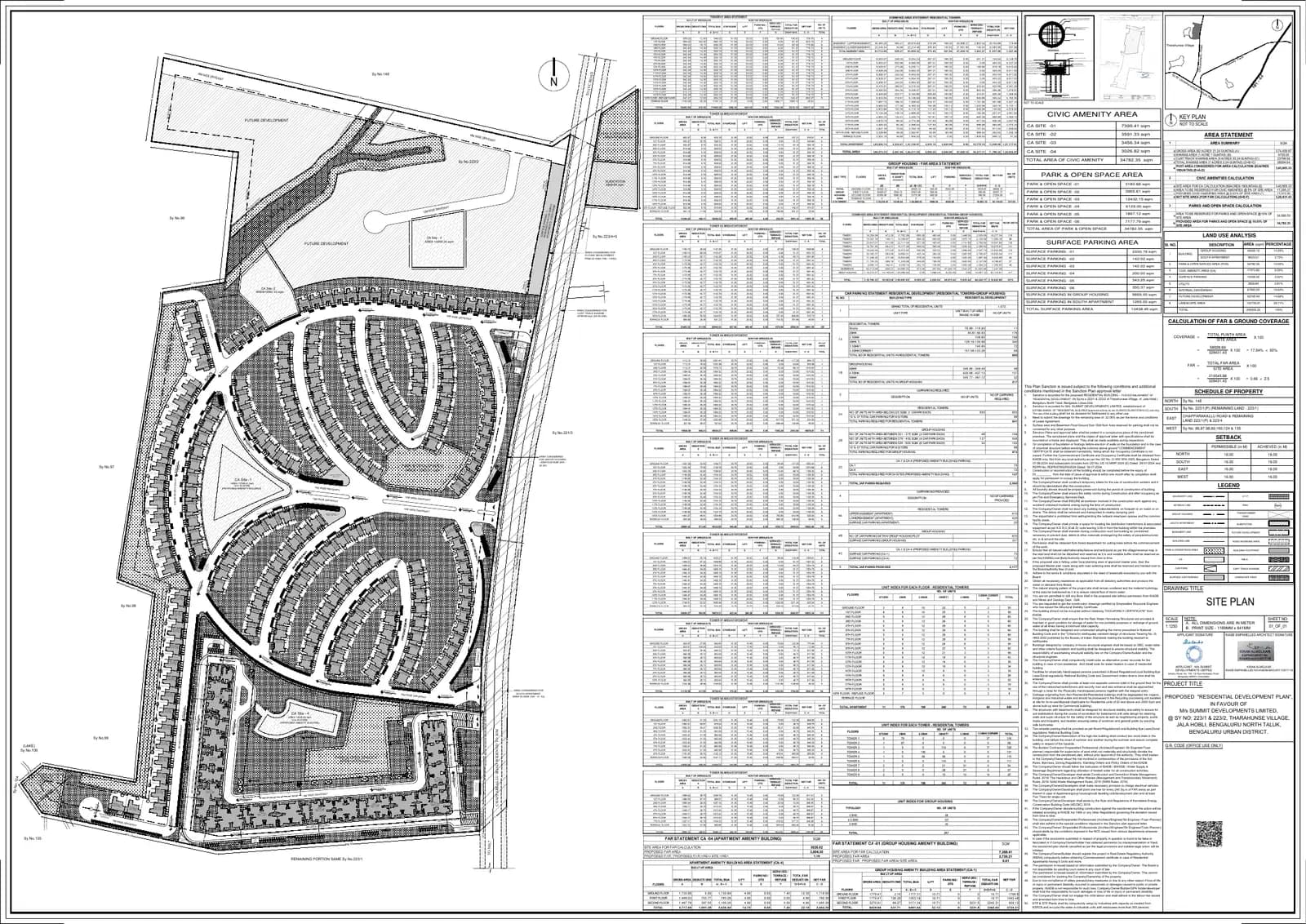Embassy Riverine: Approved Building Plan (filed with Karnataka RERA)