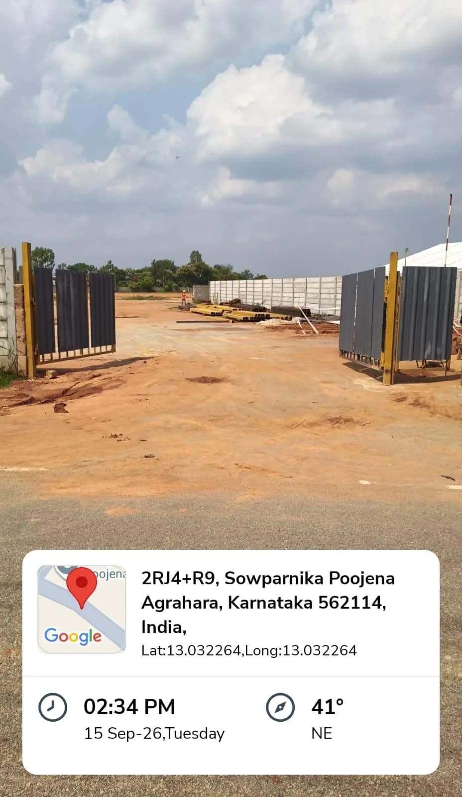 Sowparnika The Native: Site photo filed with Karnataka RERA