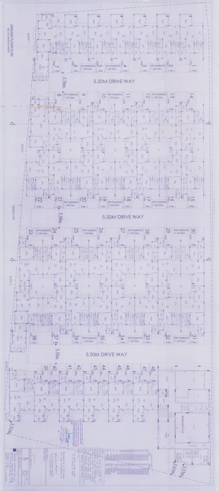 Urban Serenity -I: Villament Ground Floor Plan (filed with Karnataka RERA)
