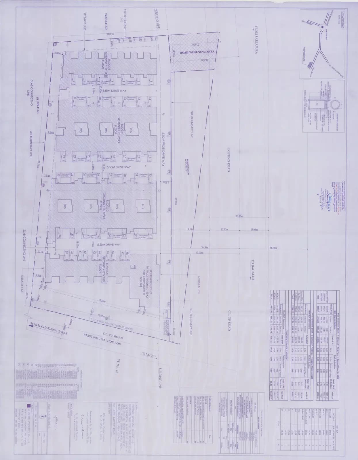 Urban Serenity -I: Villament Site Layout Plan (filed with Karnataka RERA)