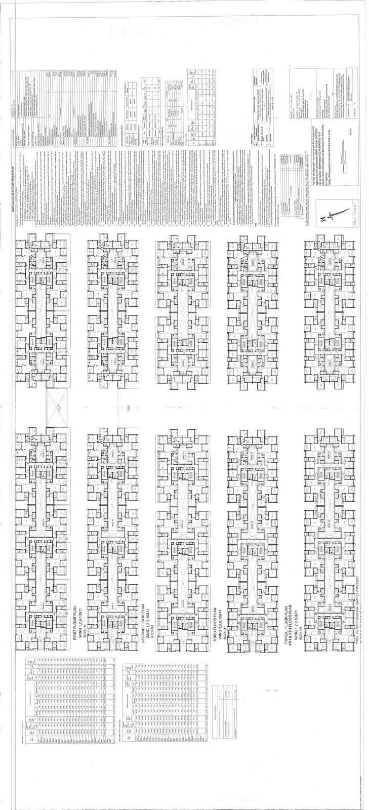Sobha Windsor: Phase 4 1st to 17th floor plans (filed with Karnataka RERA)