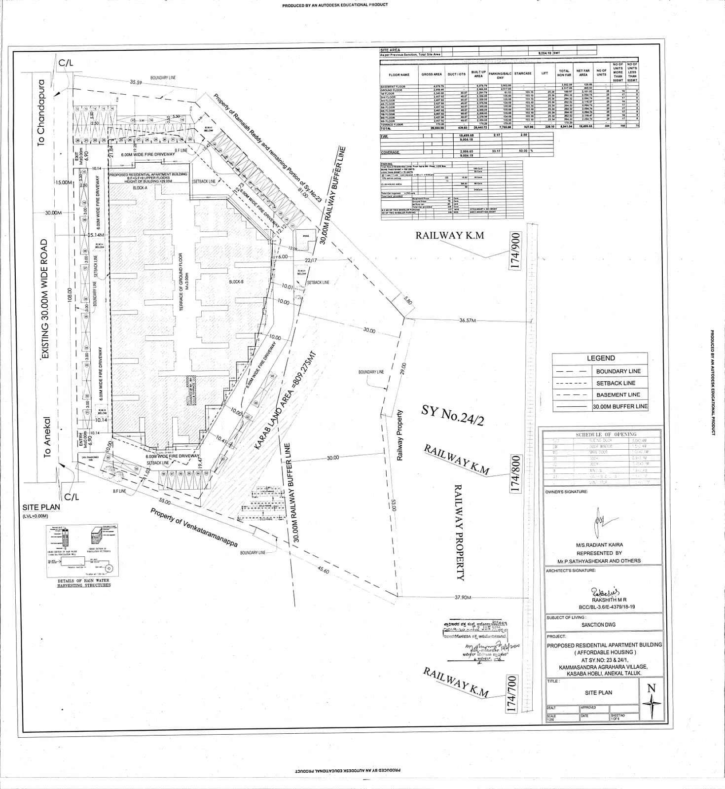 Radiant Kaira: 9 All floor plans, page 1 (filed with Karnataka RERA)