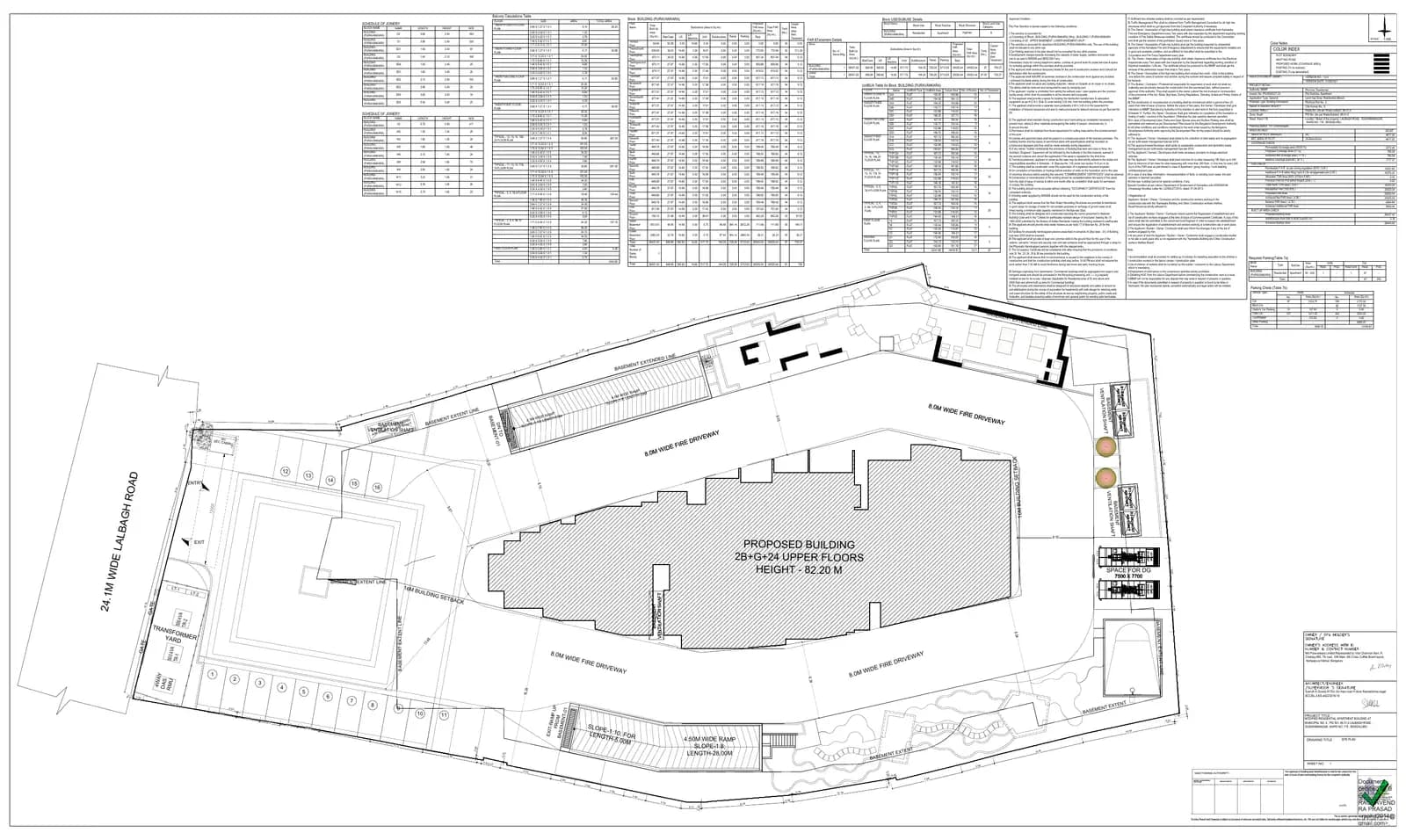 Purva Orient Grand: Building Plan (Purva Orient Grand).pdf, page 1 (filed with Karnataka RERA)
