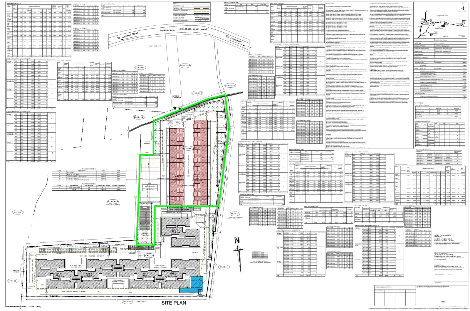 Sobha Victoria park: SVP ph2 Demarcation STP site plan along with STP design drawing (filed with Karnataka RERA)