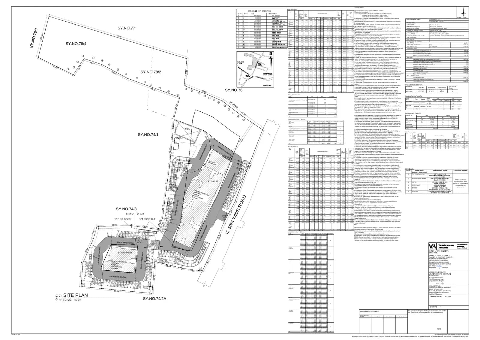 Brigade Komarla Heights: Approved Layout Plan (filed with Karnataka RERA)
