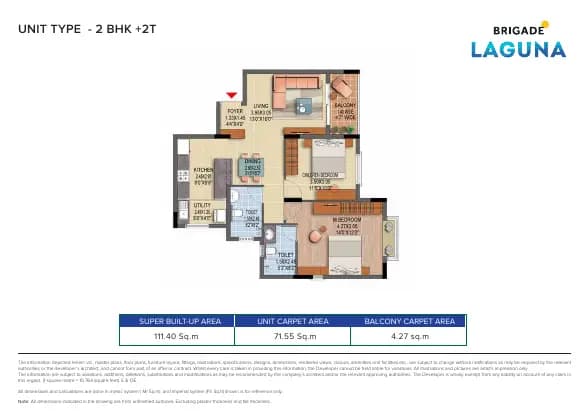 Brigade Laguna: Brochure, page 2 (filed with Karnataka RERA)