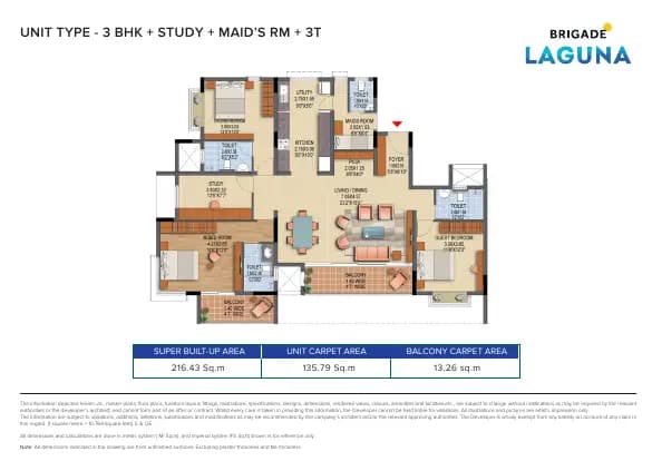 Brigade Laguna: Brochure, page 5 (filed with Karnataka RERA)