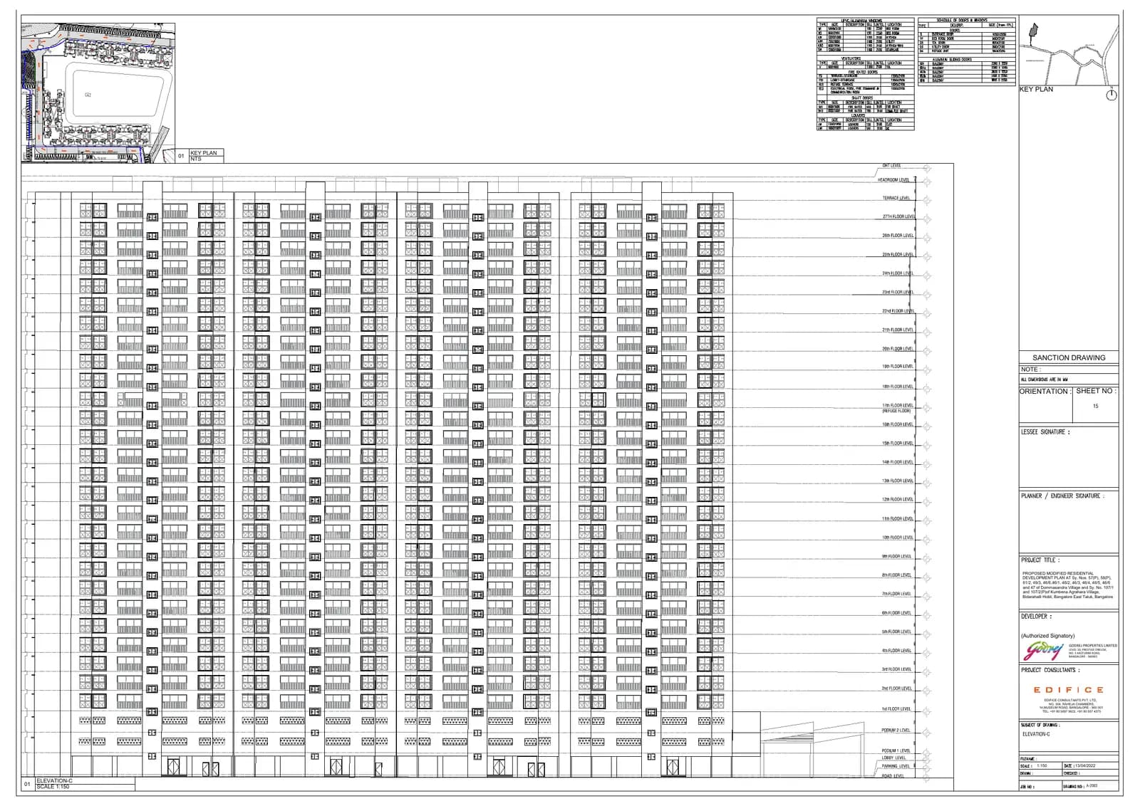 Godrej Splendour: 15ELEVATION C (filed with Karnataka RERA)
