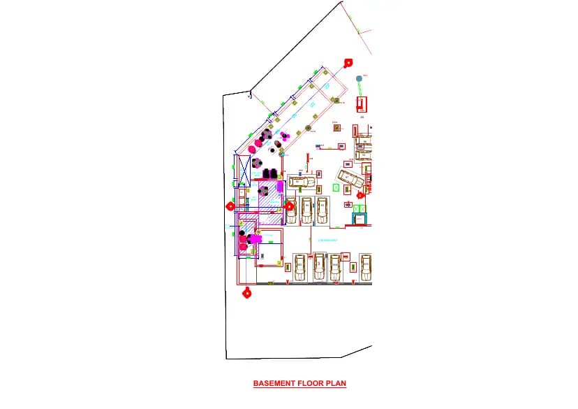 Definer Upper Deck: STP,WTP & Equipment Position floor plan drawing-Model (filed with Karnataka RERA)