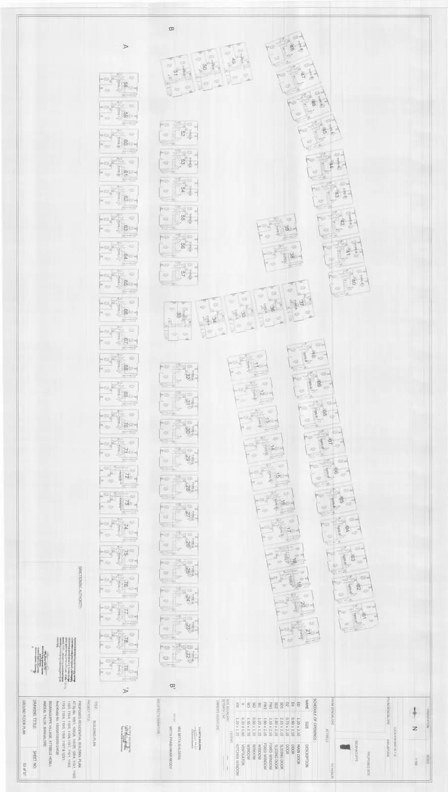 Mitta Orrin: Second Floor Plan.pdf (filed with Karnataka RERA)