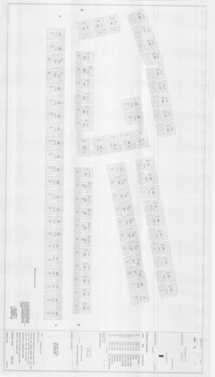 Mitta Orrin: Terrace floor plan.pdf (filed with Karnataka RERA)